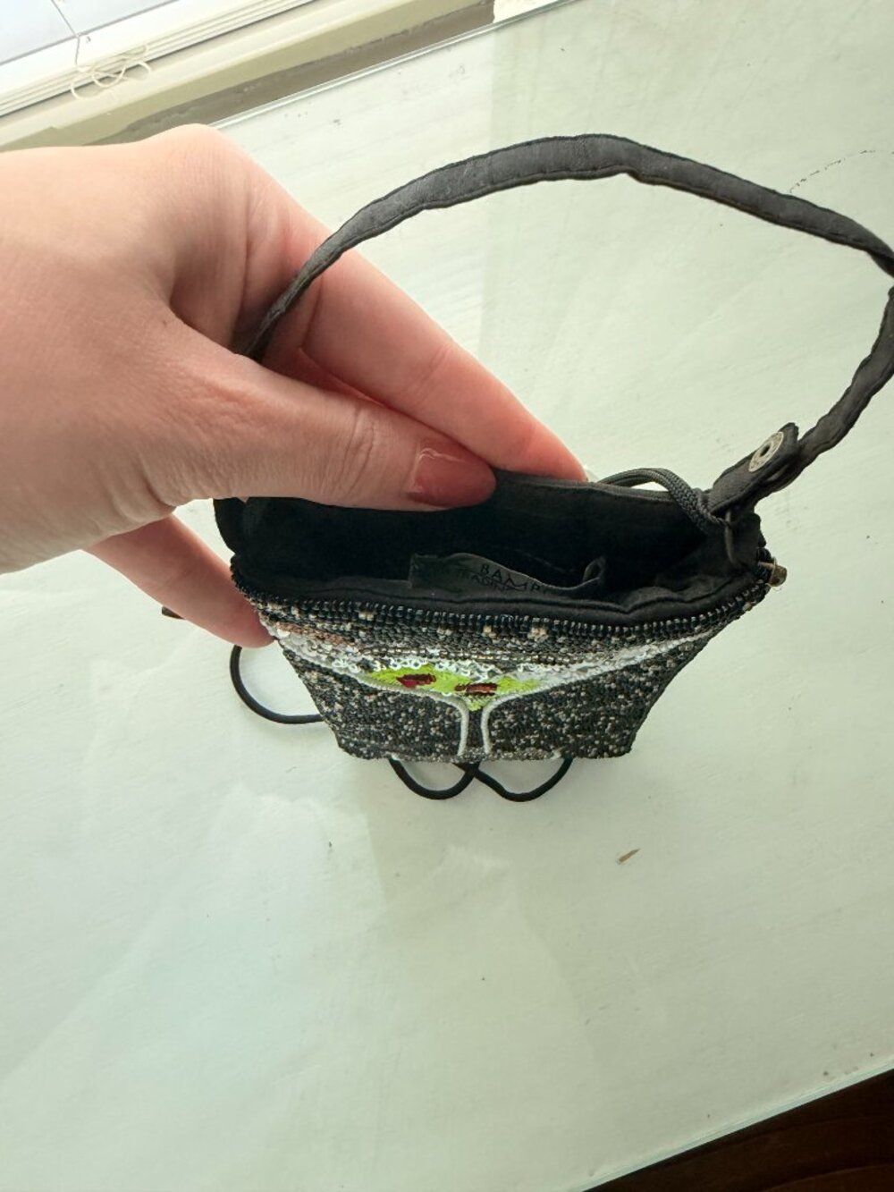 Beaded Dirty Martini Crossbody Bag | Sequin Cocktail Purse - Picture 5 of 5